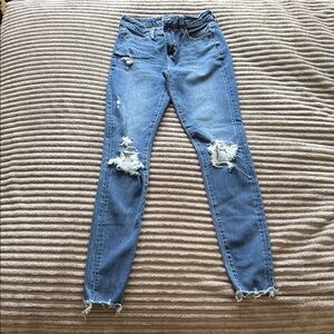 AE high rise the dream jean jegging size 4 extra long